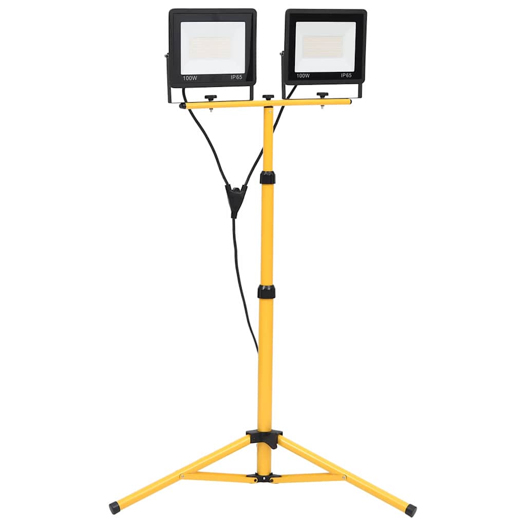 hideg fehér fényű háromlábú LED-es reflektor 2 x 100 W