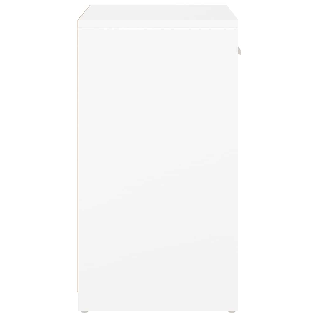fehér szerelt fa cipőtároló pad 94,5 x 31 x 57 cm