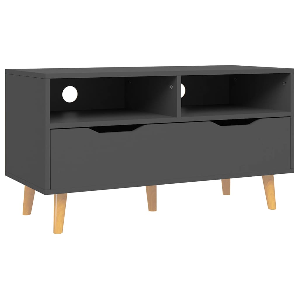 szürke szerelt fa TV-szekrény 90 x 40 x 48,5 cm