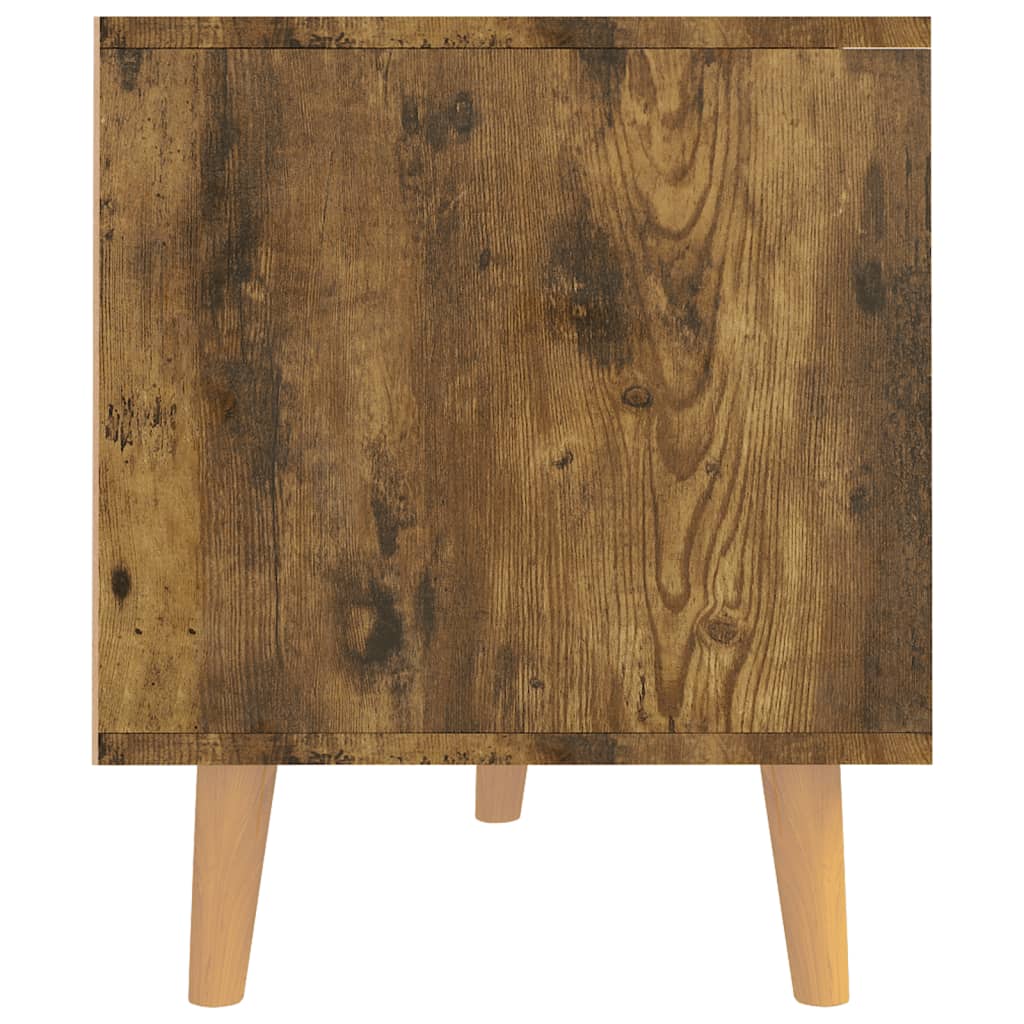 füstös tölgy színű szerelt fa TV-szekrény 90 x 40 x 48,5 cm
