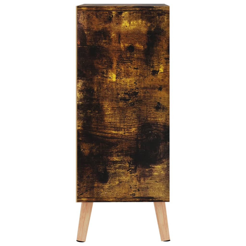 füstös tölgy színű szerelt fa tálalószekrény 60 x 30 x 72 cm