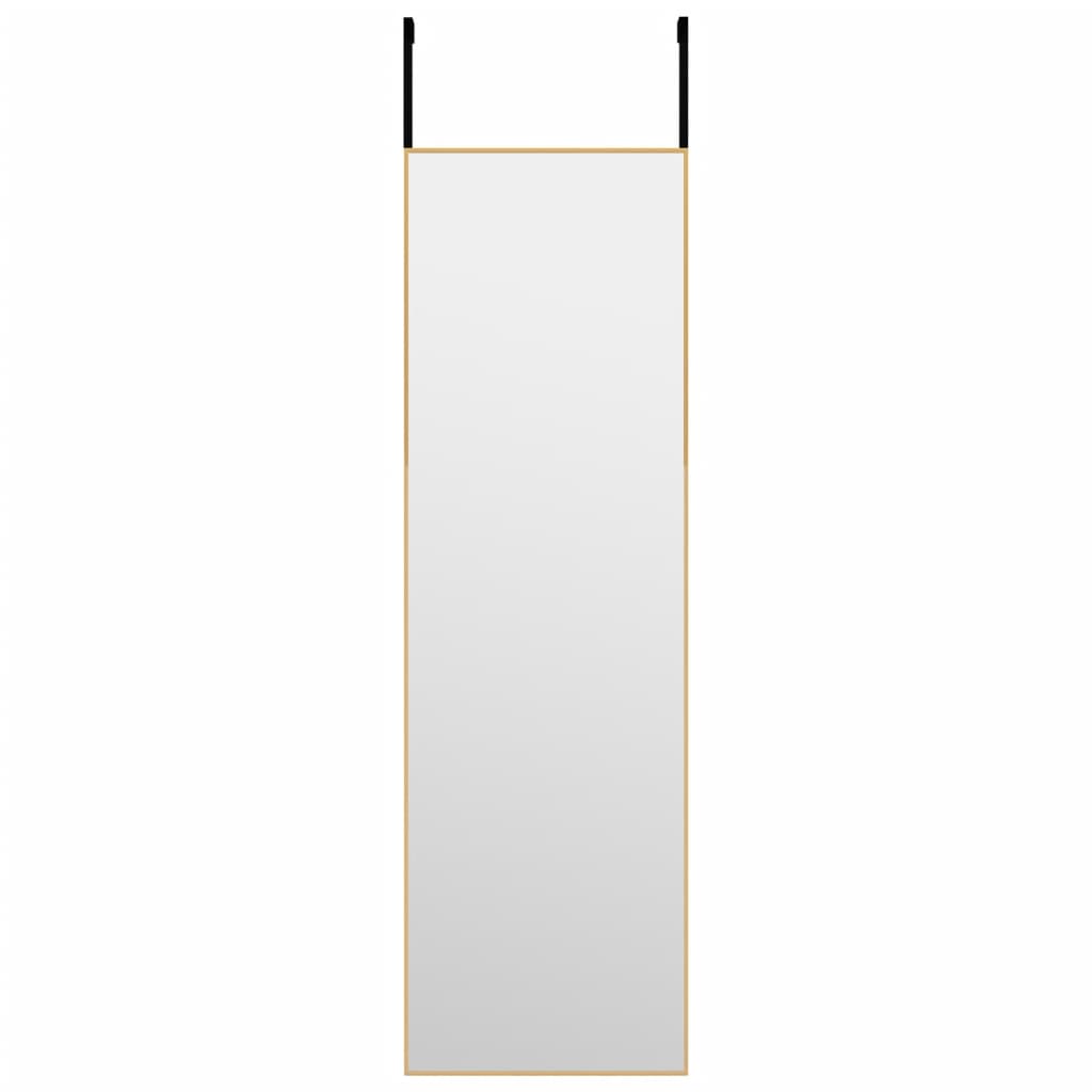 arany üveg és alumínium ajtótükör 30x100 cm
