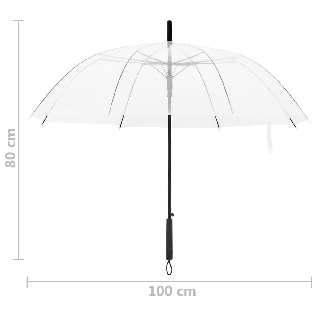 átlátszó esernyő 100 cm