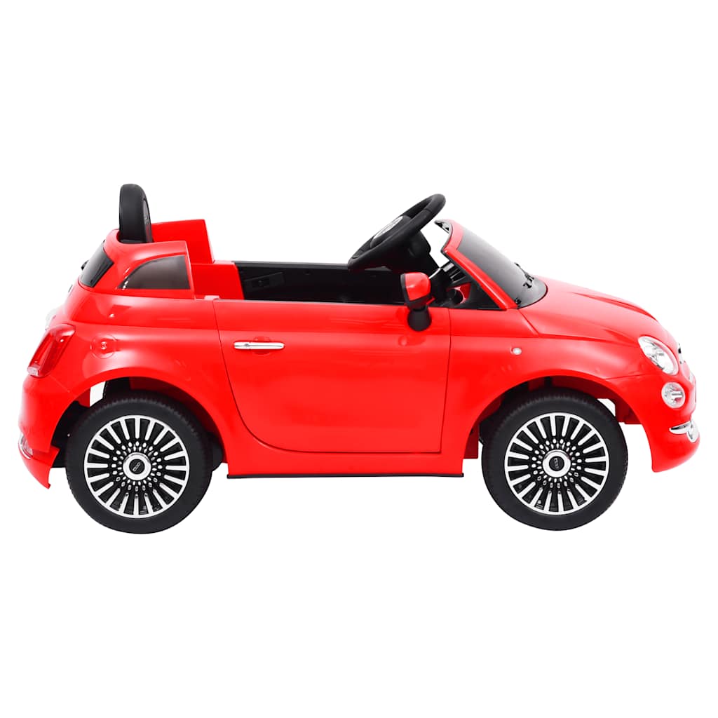 piros elektromos gyerek autó Fiat 500