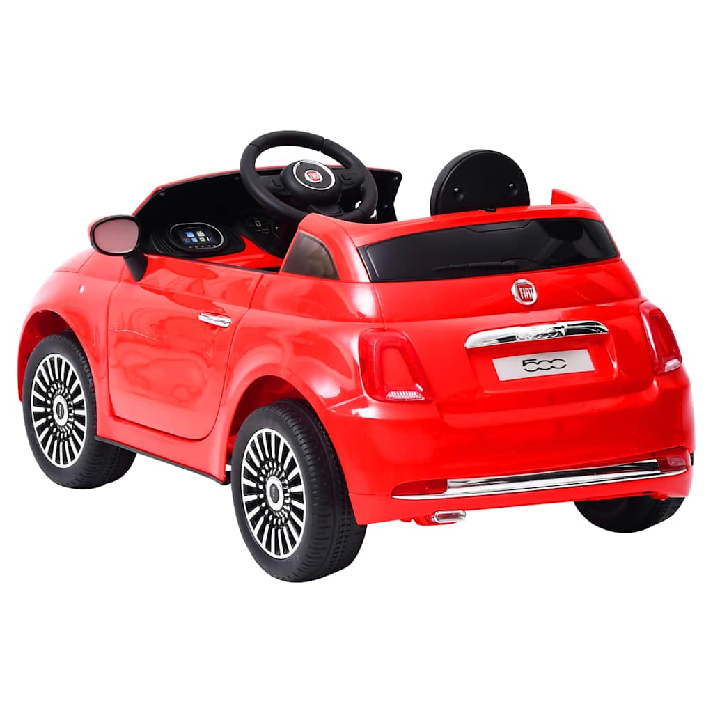 piros elektromos gyerek autó Fiat 500