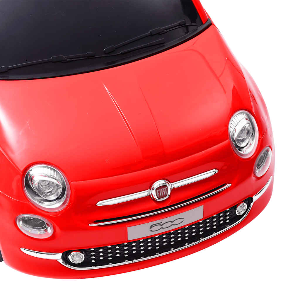 piros elektromos gyerek autó Fiat 500