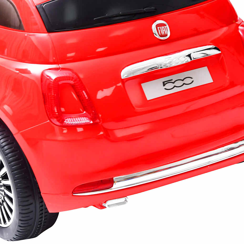 piros elektromos gyerek autó Fiat 500