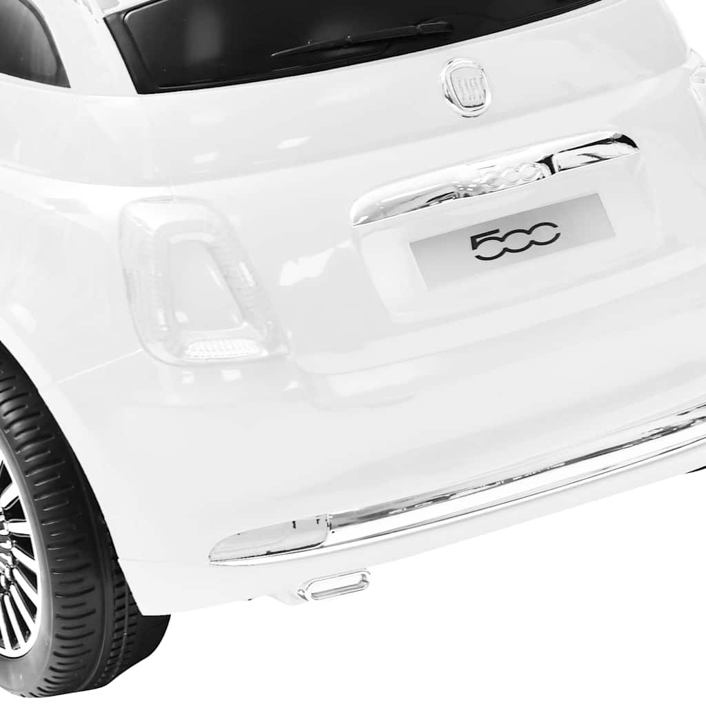 fehér elektromos gyerek autó Fiat 500