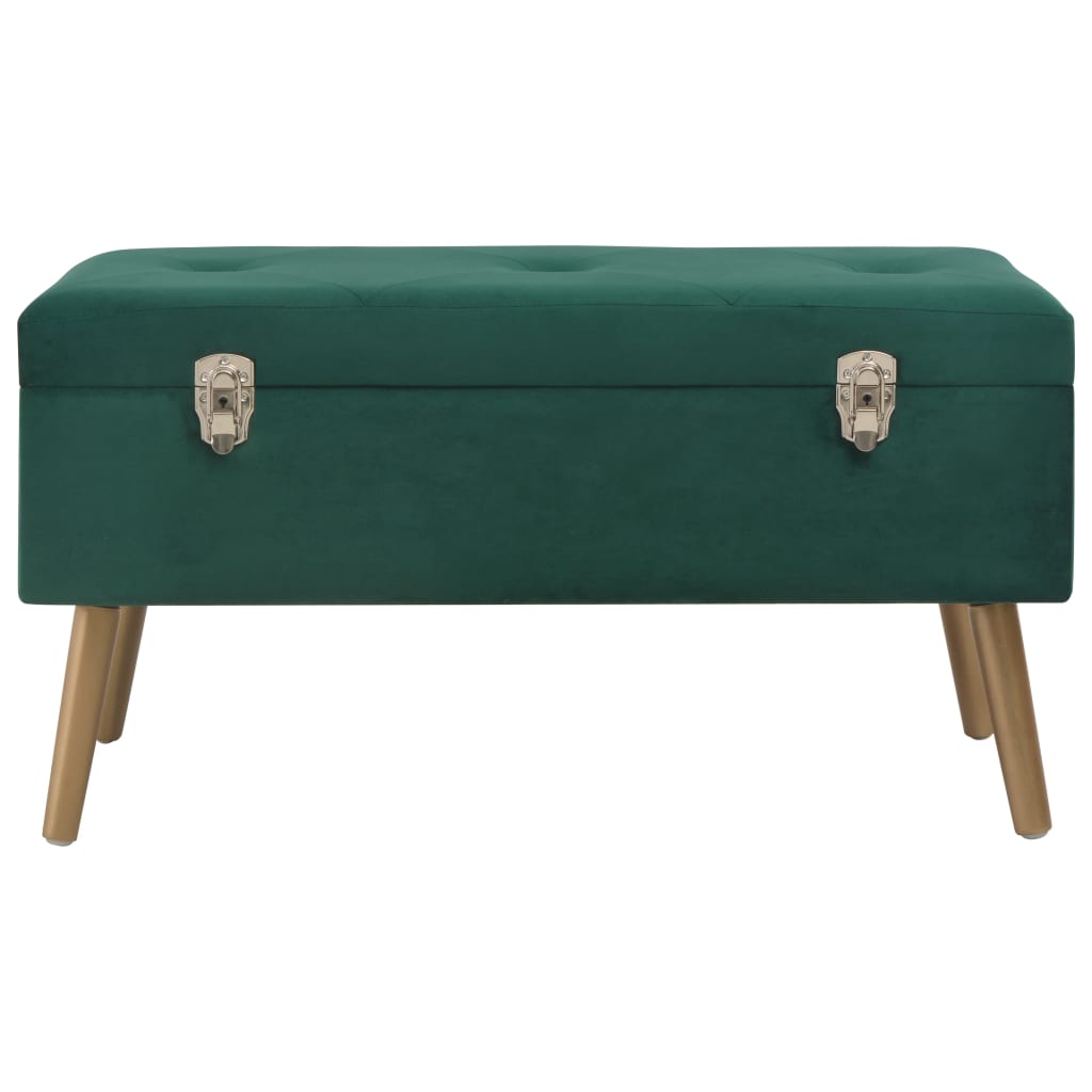 zöld bársonypad tárolórekesszel 80 cm