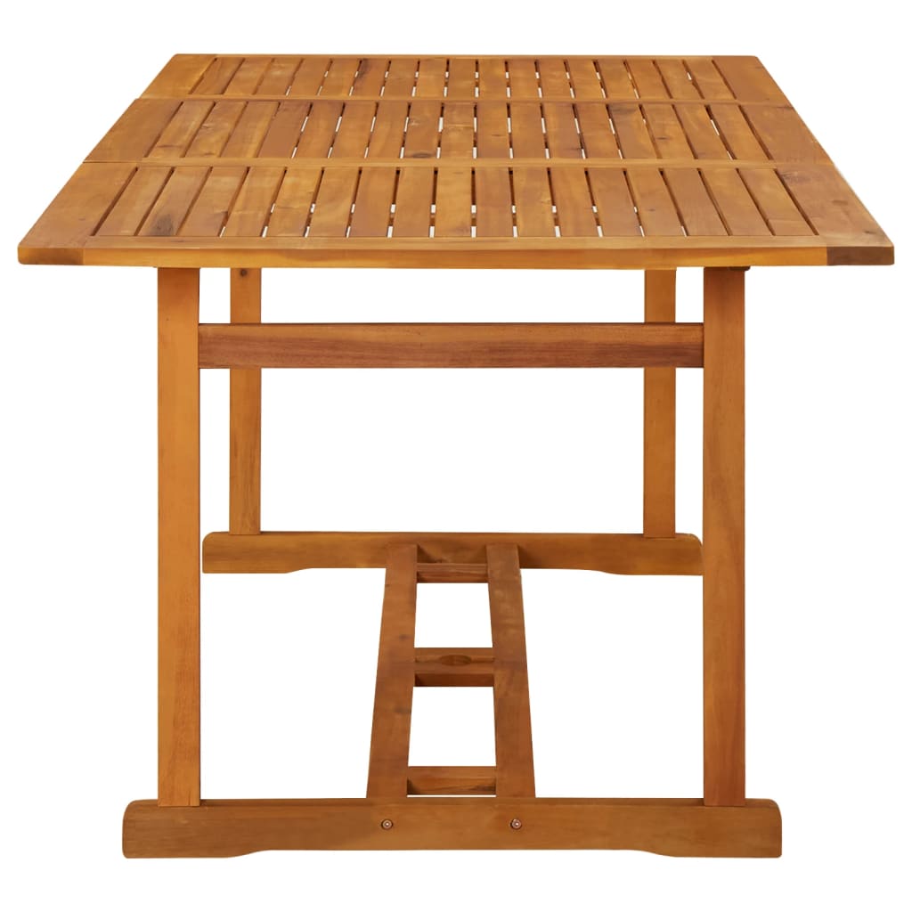 tömör akácfa kerti étkezőasztal 180 x 90 x 75 cm