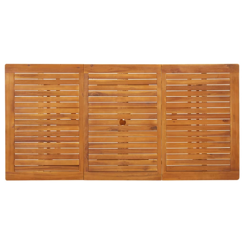 tömör akácfa kerti étkezőasztal 180 x 90 x 75 cm