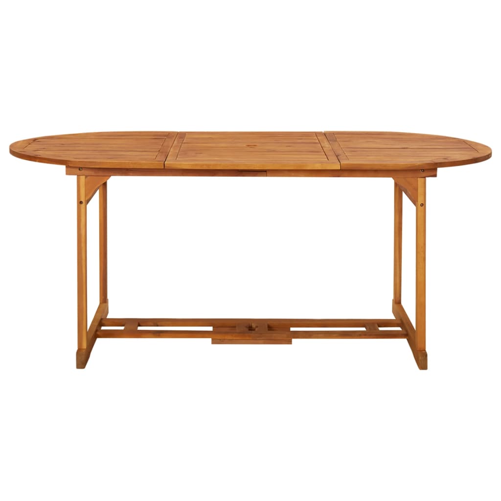 tömör akácfa kerti étkezőasztal 180 x 90 x 75 cm