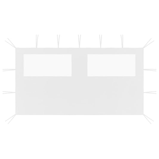 fehér ablakos pavilonfal 4 x 2 m