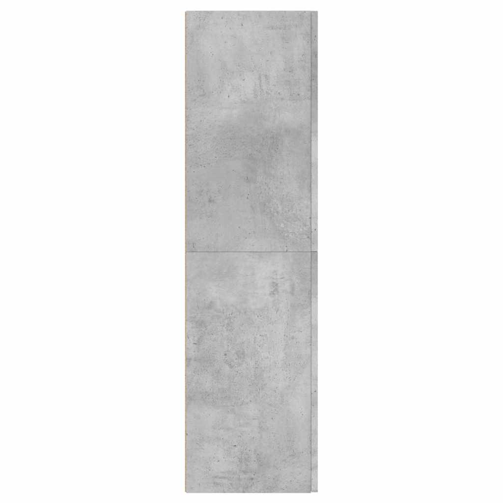 betonszürke szerelt fa TV-szekrény 30,5 x 30 x 110 cm