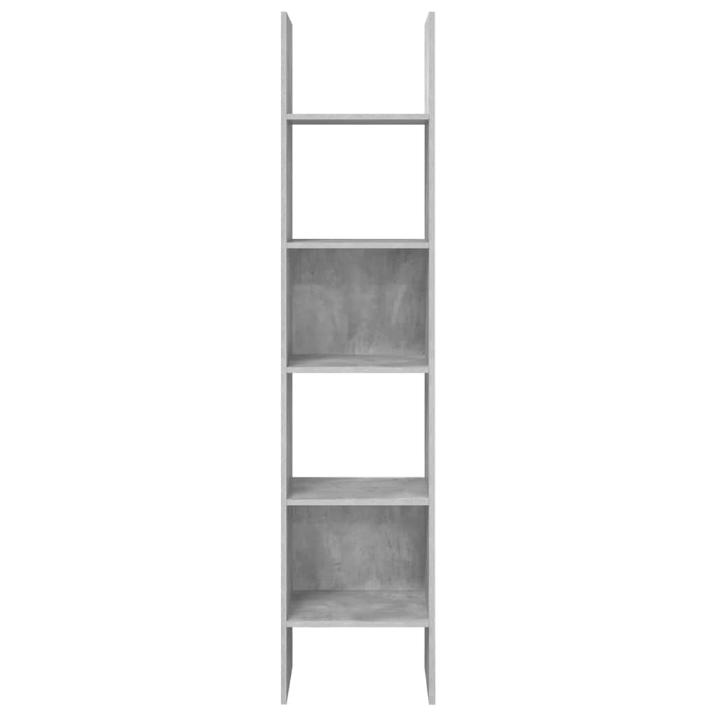 betonszürke szerelt fa könyvszekrény 40 x 35 x 180 cm