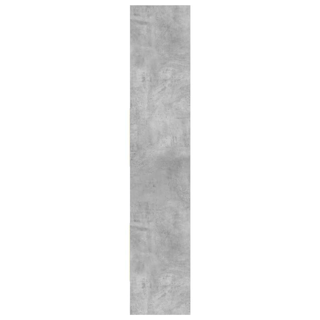 betonszürke szerelt fa könyvszekrény 40 x 35 x 180 cm