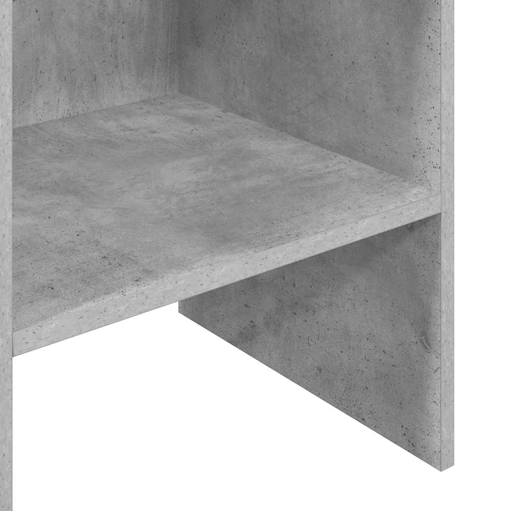 betonszürke szerelt fa könyvszekrény 40 x 35 x 180 cm