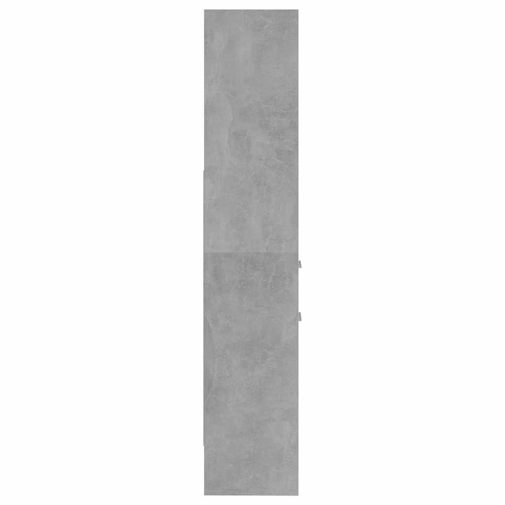 betonszürke szerelt fa könyvszekrény 40 x 35 x 180 cm