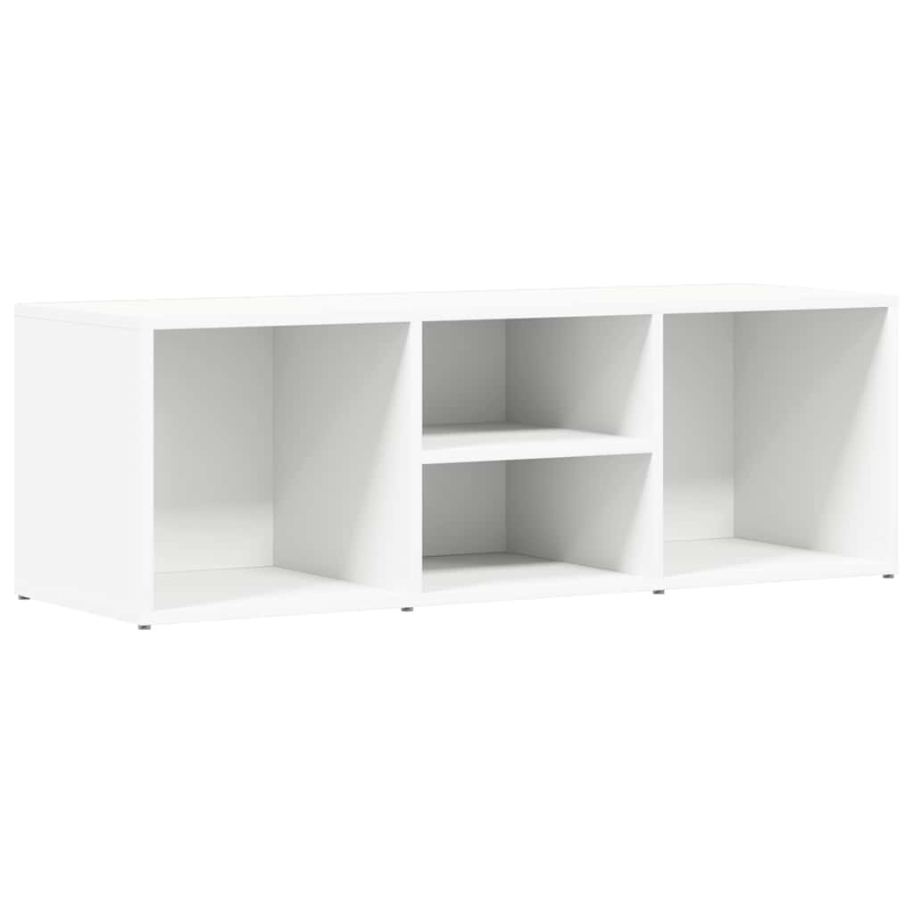 fehér szerelt fa cipőtároló pad 105 x 35 x 35 cm