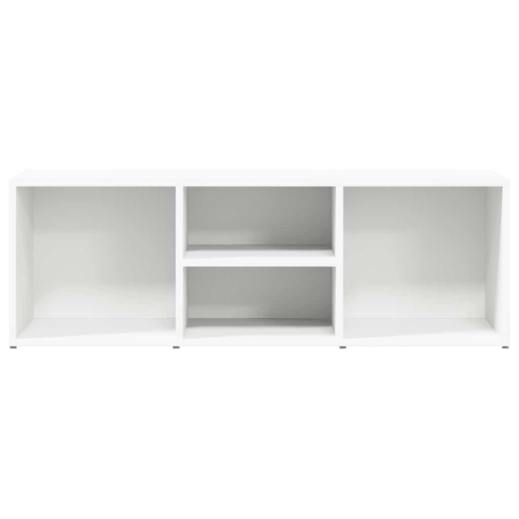 fehér szerelt fa cipőtároló pad 105 x 35 x 35 cm