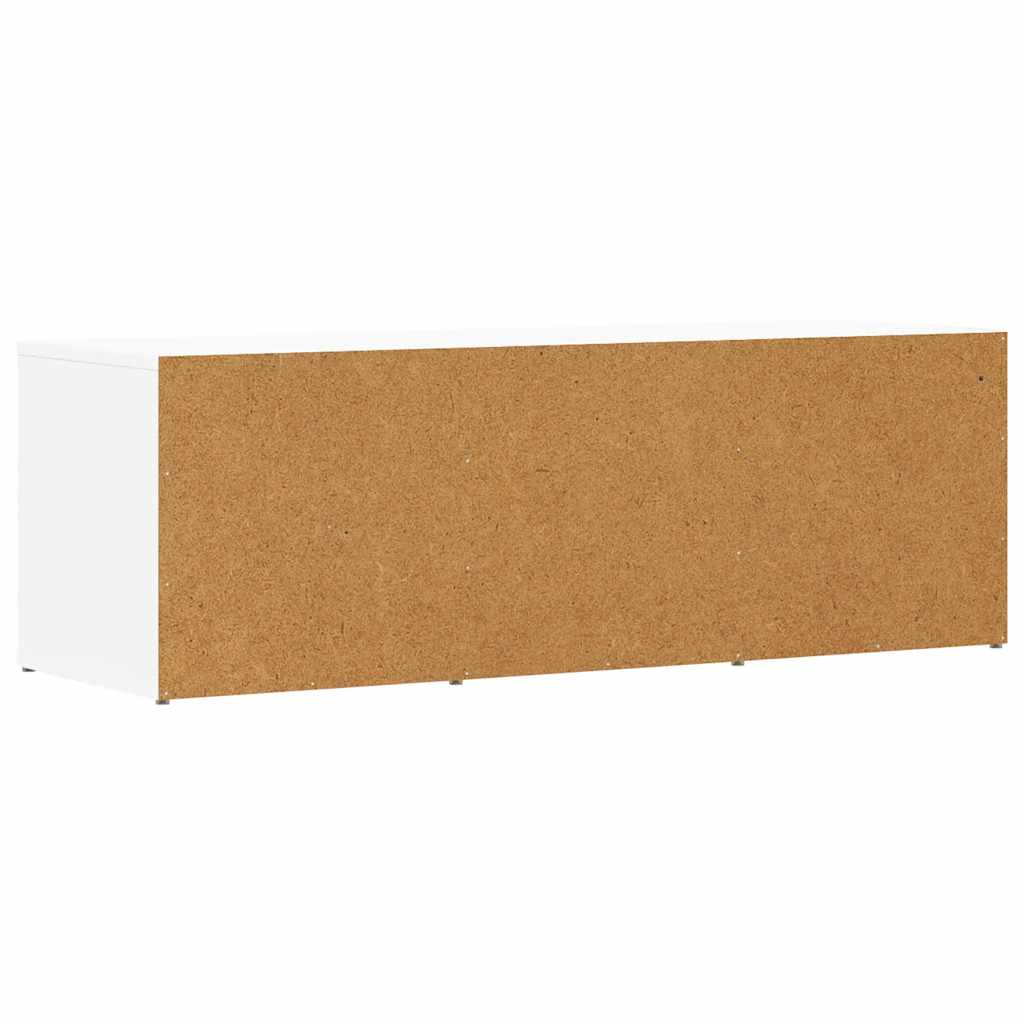 fehér szerelt fa cipőtároló pad 105 x 35 x 35 cm