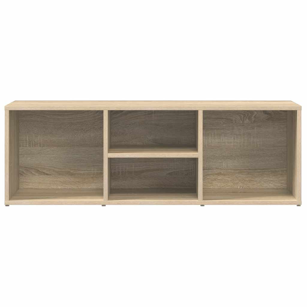 sonoma tölgy színű szerelt fa cipőtároló pad 105 x 35 x 35 cm