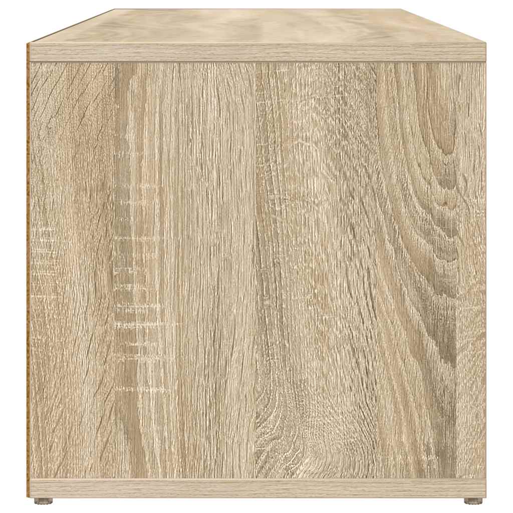 sonoma tölgy színű szerelt fa cipőtároló pad 105 x 35 x 35 cm
