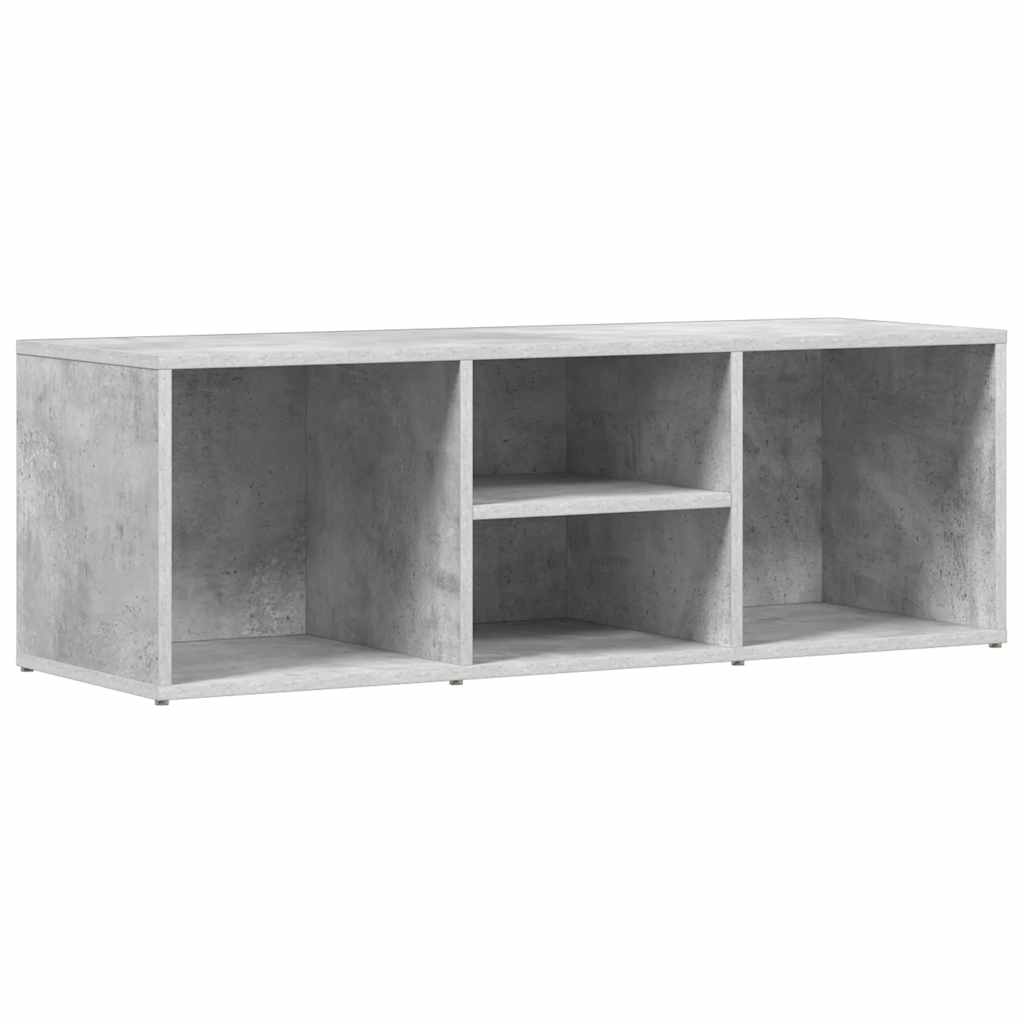 betonszürke szerelt fa cipőtároló pad 105 x 35 x 35 cm