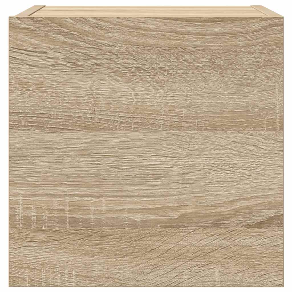 4 db sonoma tölgy falra szerelhető TV-szekrény 30,5x30x30 cm