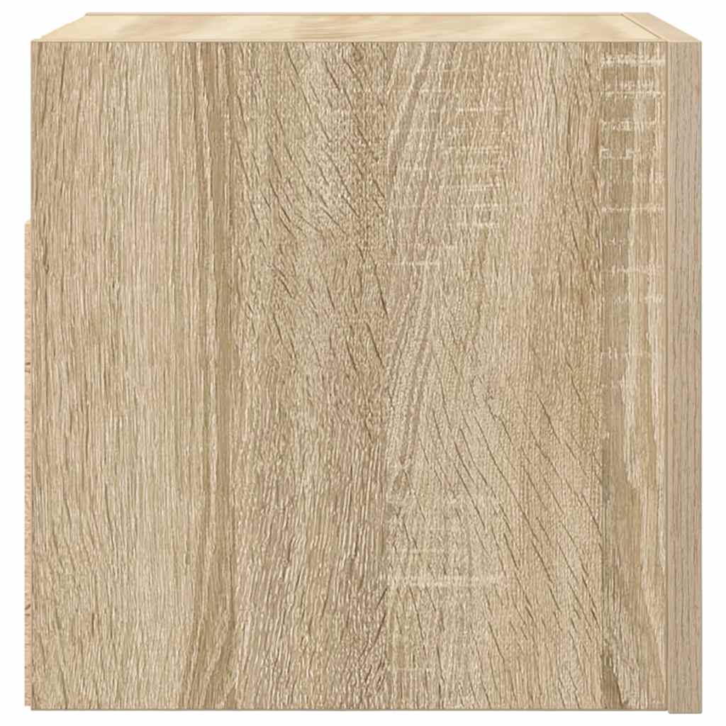 4 db sonoma tölgy falra szerelhető TV-szekrény 30,5x30x30 cm