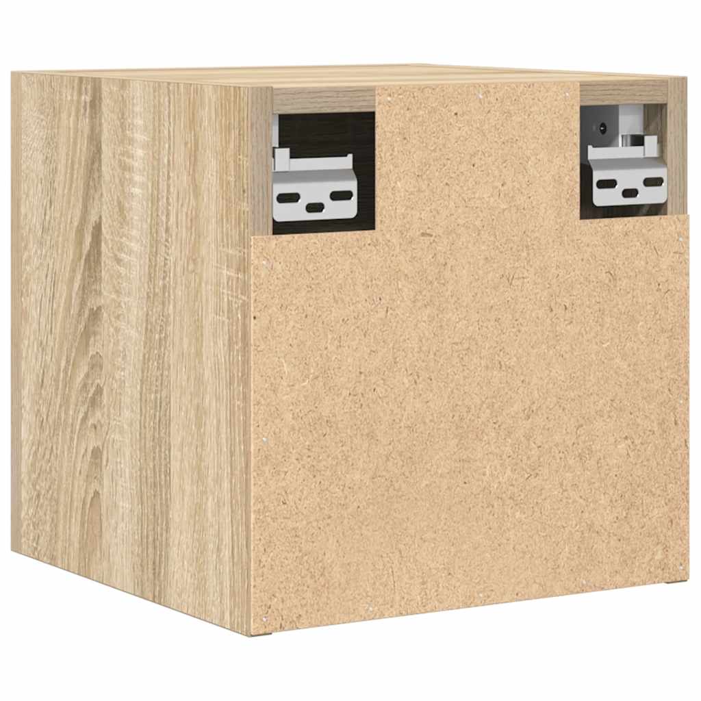 4 db sonoma tölgy falra szerelhető TV-szekrény 30,5x30x30 cm