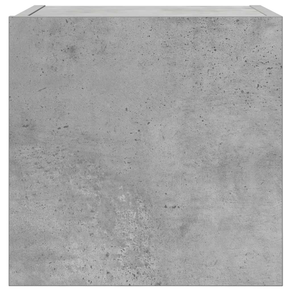 2 db betonszürke falra szerelhető TV-szekrény 30,5 x 30 x 30 cm