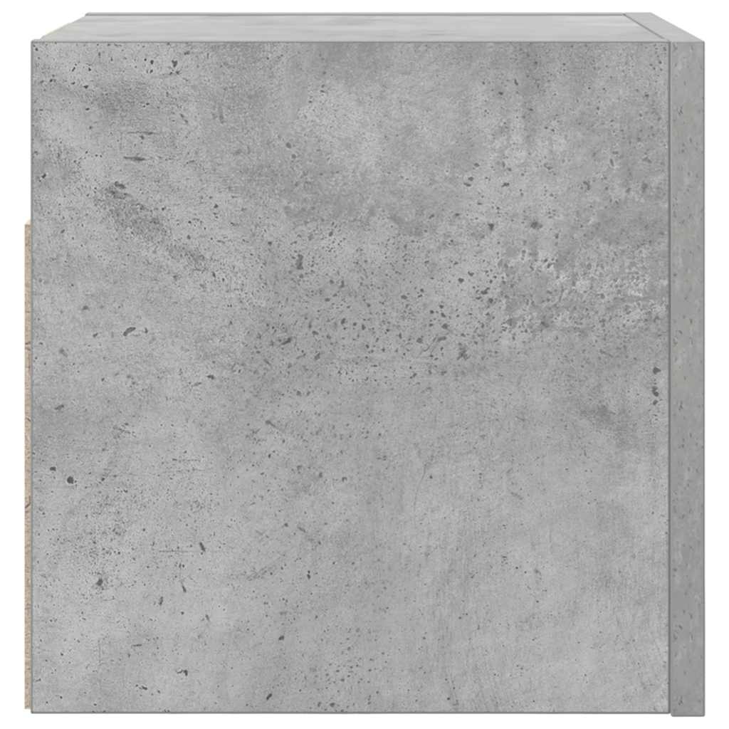 2 db betonszürke falra szerelhető TV-szekrény 30,5 x 30 x 30 cm