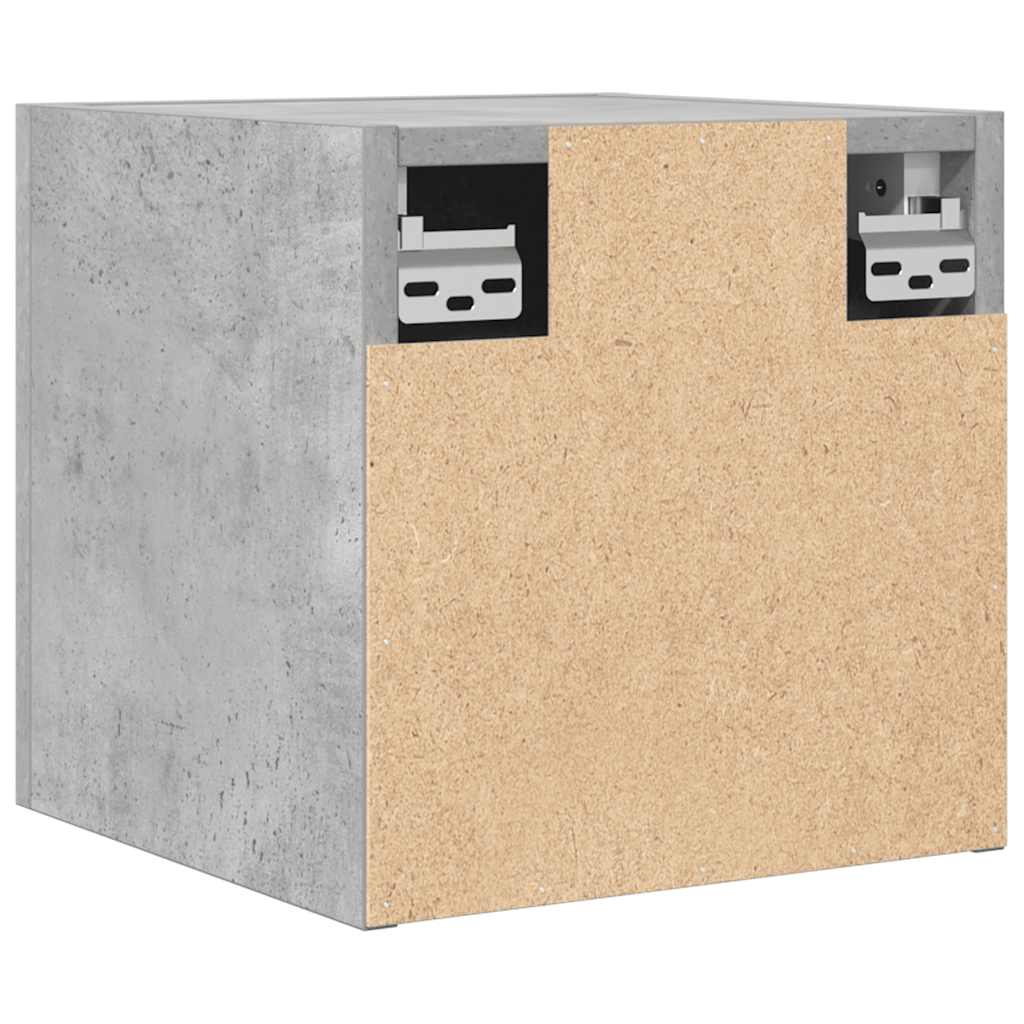4 db betonszürke falra szerelhető TV-szekrény 30,5 x 30 x 30 cm