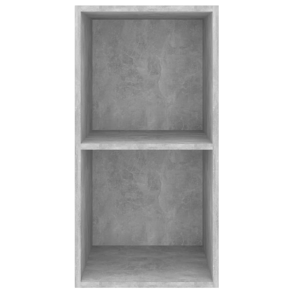 betonszürke szerelt fa falra szerelhető TV-szekrény 37x37x72 cm