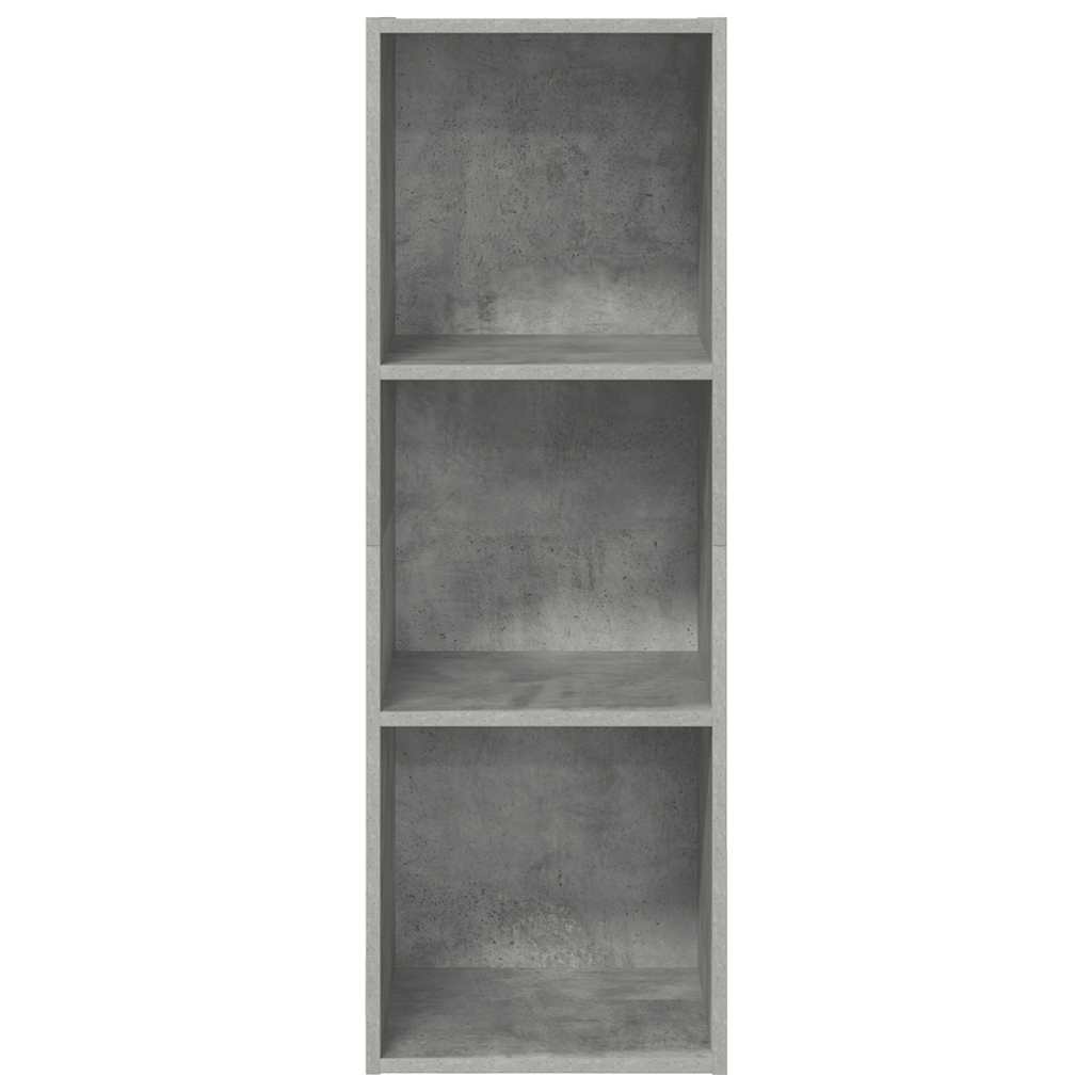 betonszürke szerelt fa falra szerelhető TV-szekrény 37x37x107cm