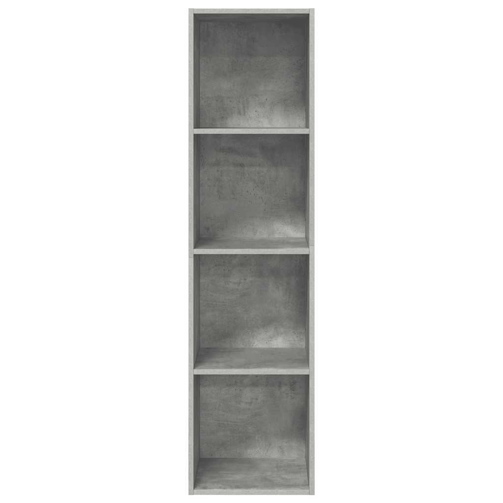betonszürke szerelt fa fali TV-szekrény 37x37x142,5 cm