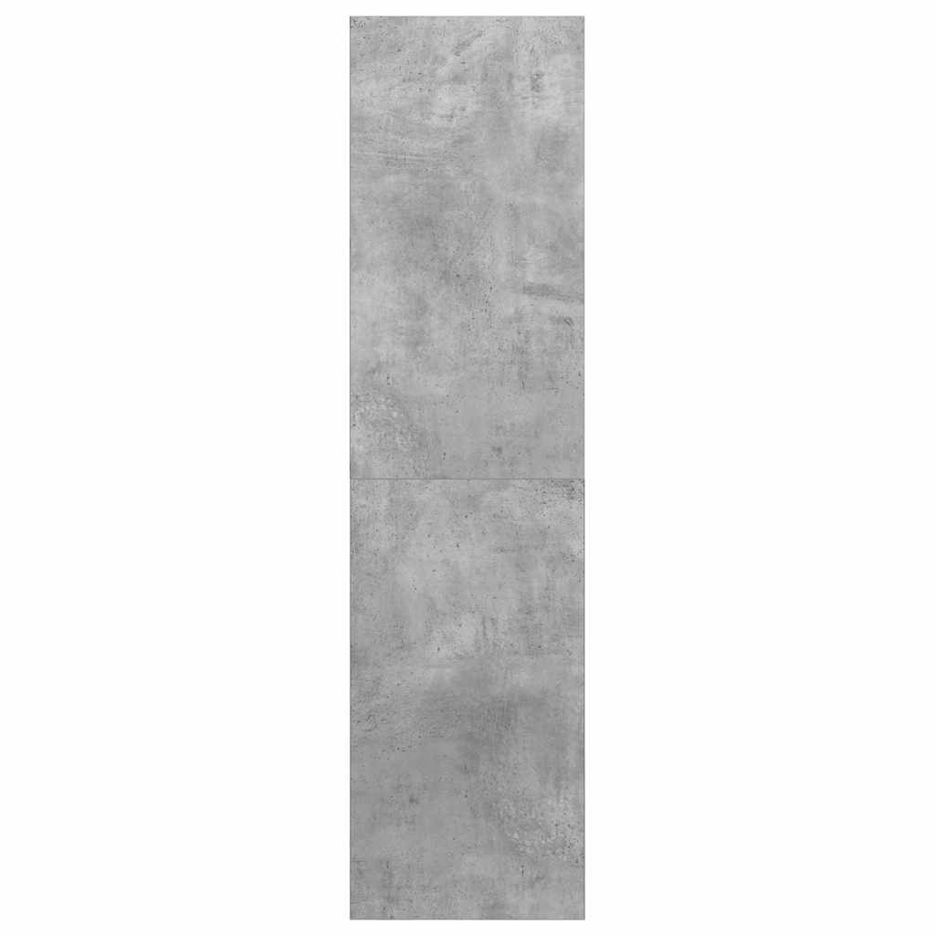 betonszürke szerelt fa fali TV-szekrény 37x37x142,5 cm