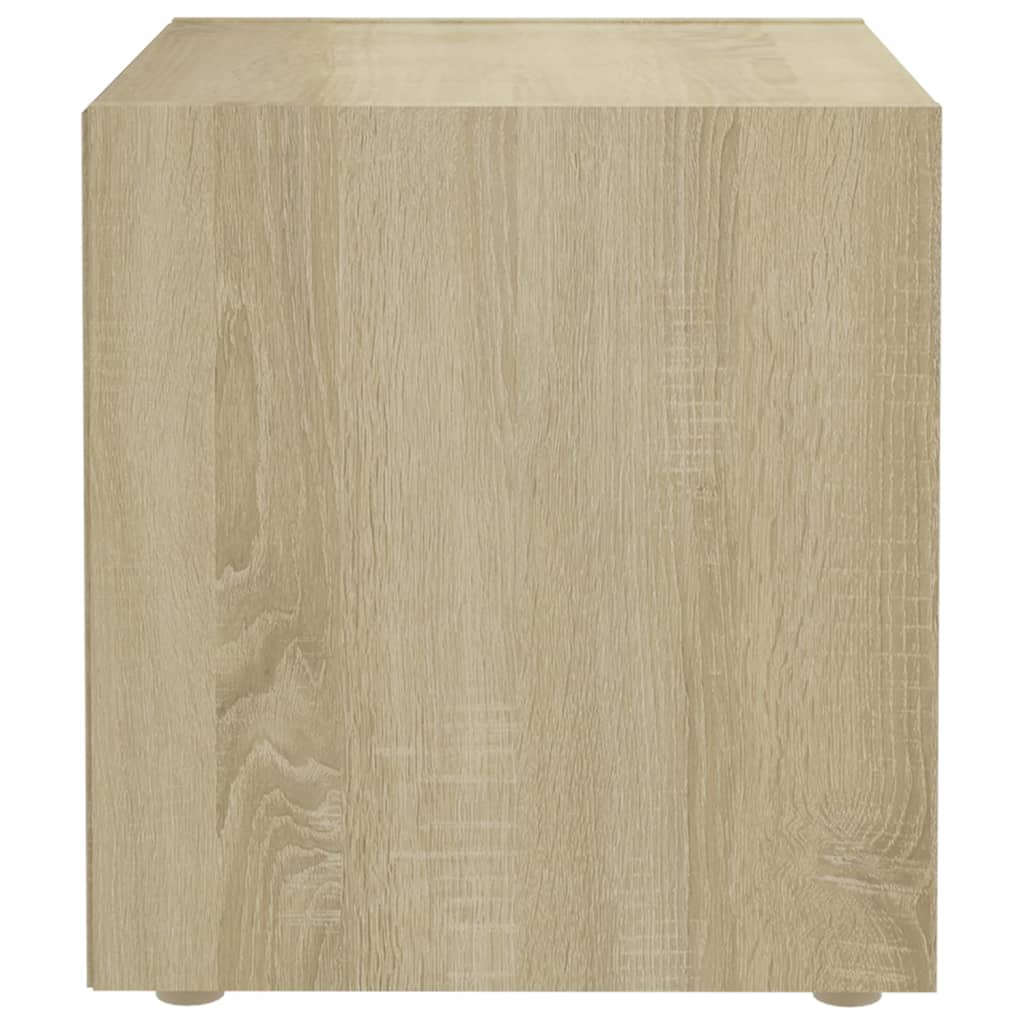 2 db sonoma tölgy színű szerelt fa TV-szekrény 37 x 35 x 37 cm