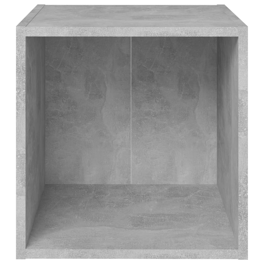 4 db betonszürke szerelt fa TV-szekrény 37 x 35 x 37 cm
