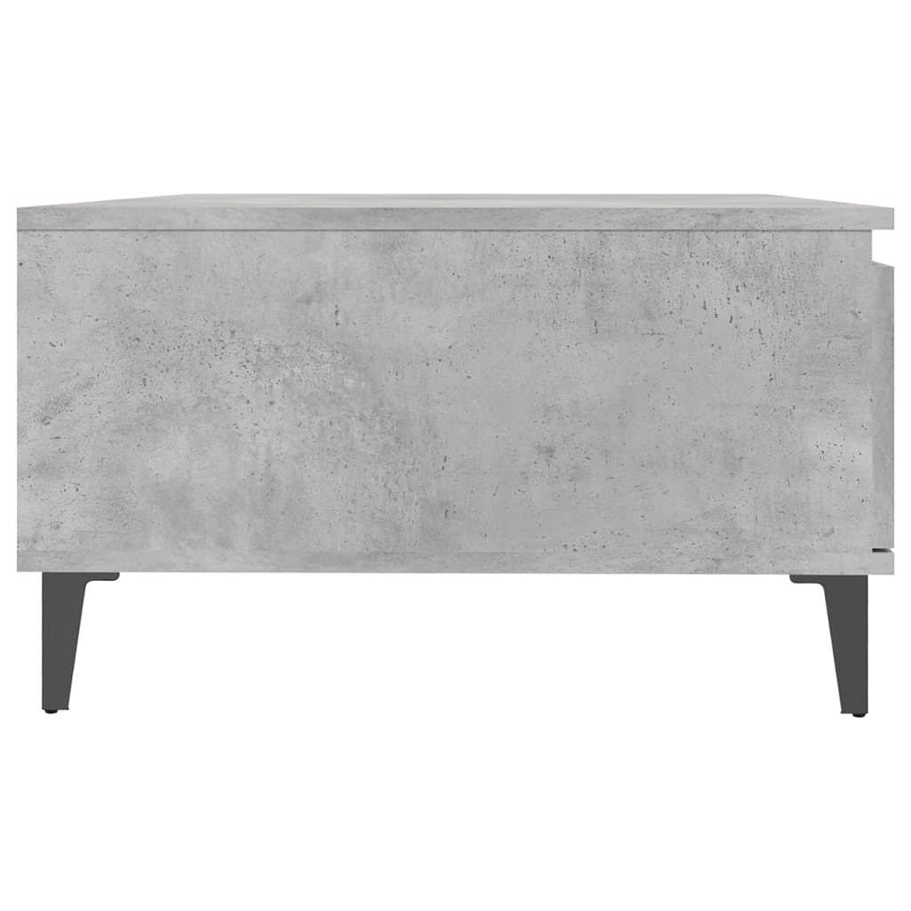 betonszürke szerelt fa dohányzóasztal 90 x 60 x 35 cm