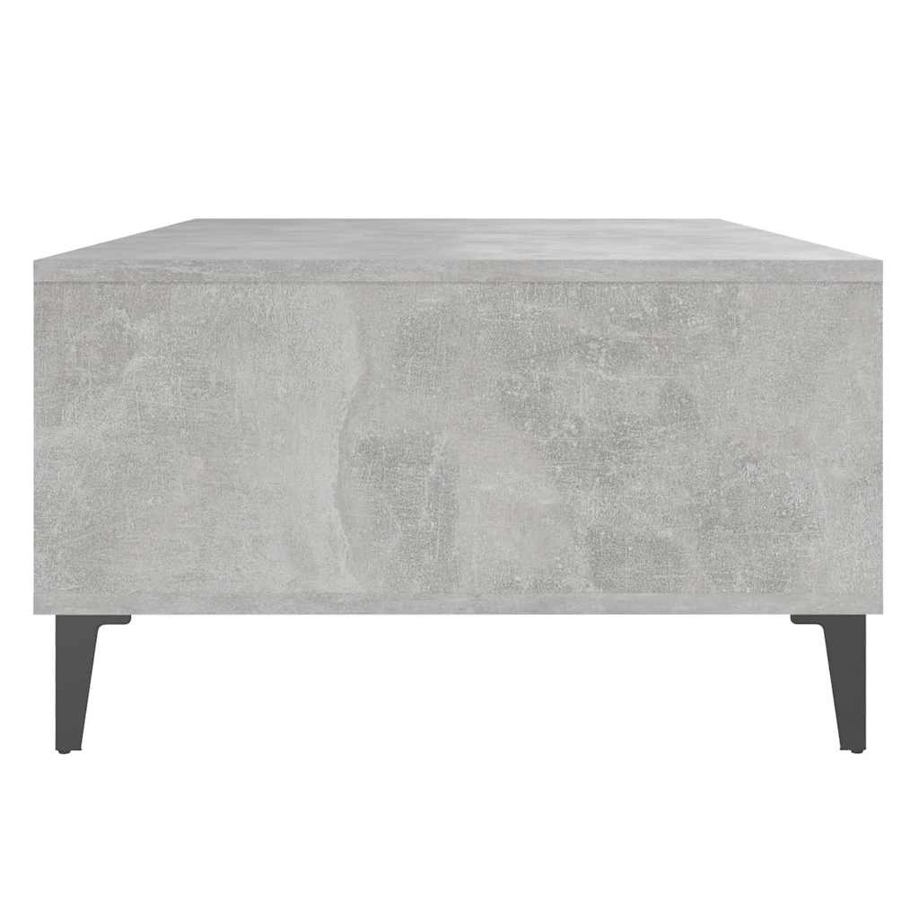 betonszürke szerelt fa dohányzóasztal 103,5 x 60 x 35 cm
