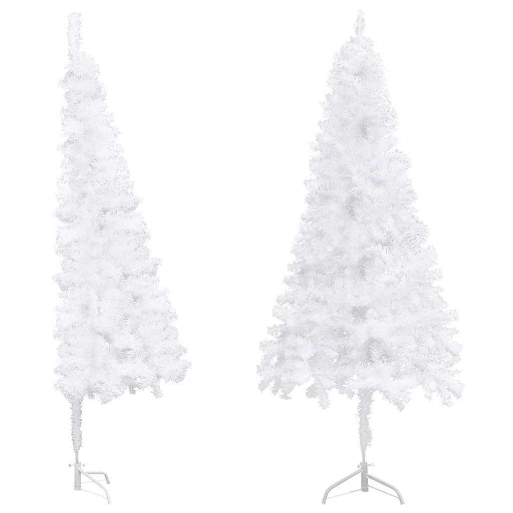 fehér PVC sarok műkarácsonyfa 240 cm