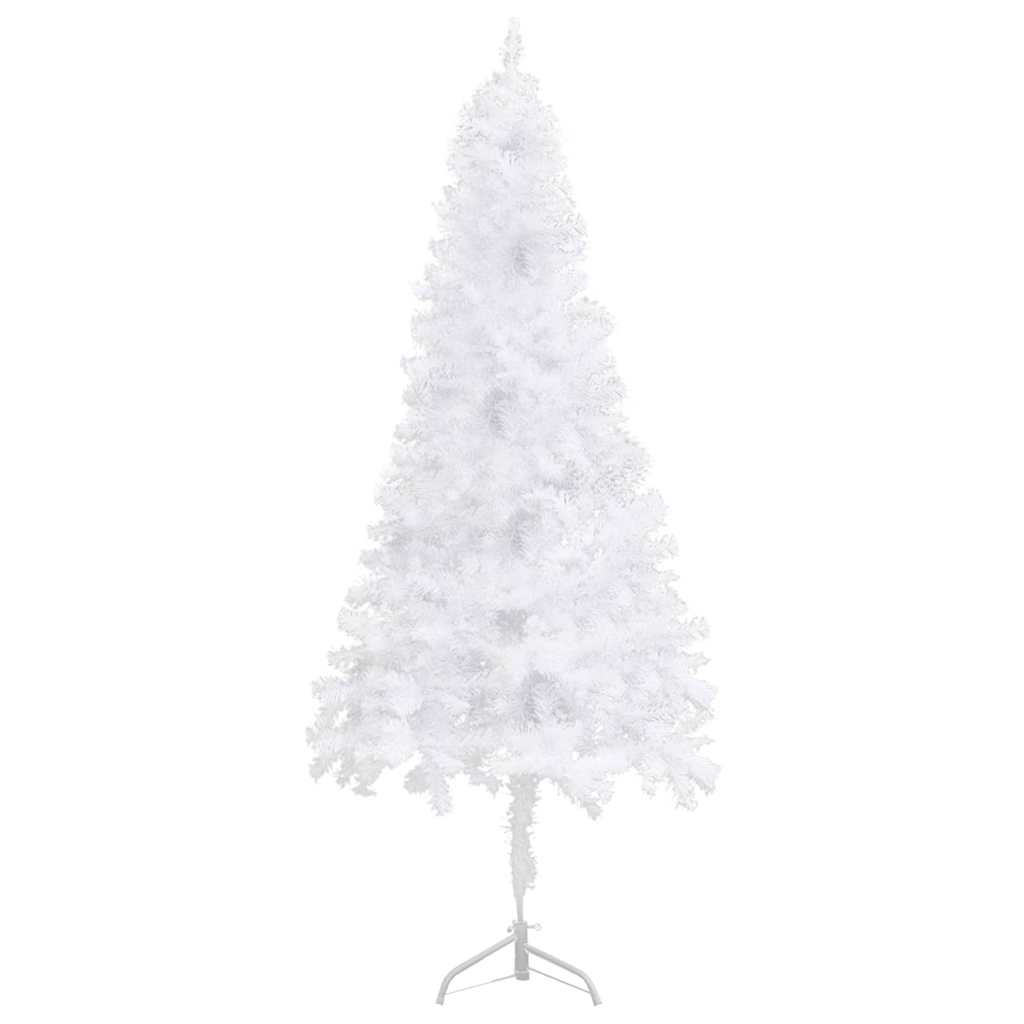 fehér PVC sarok műkarácsonyfa 240 cm