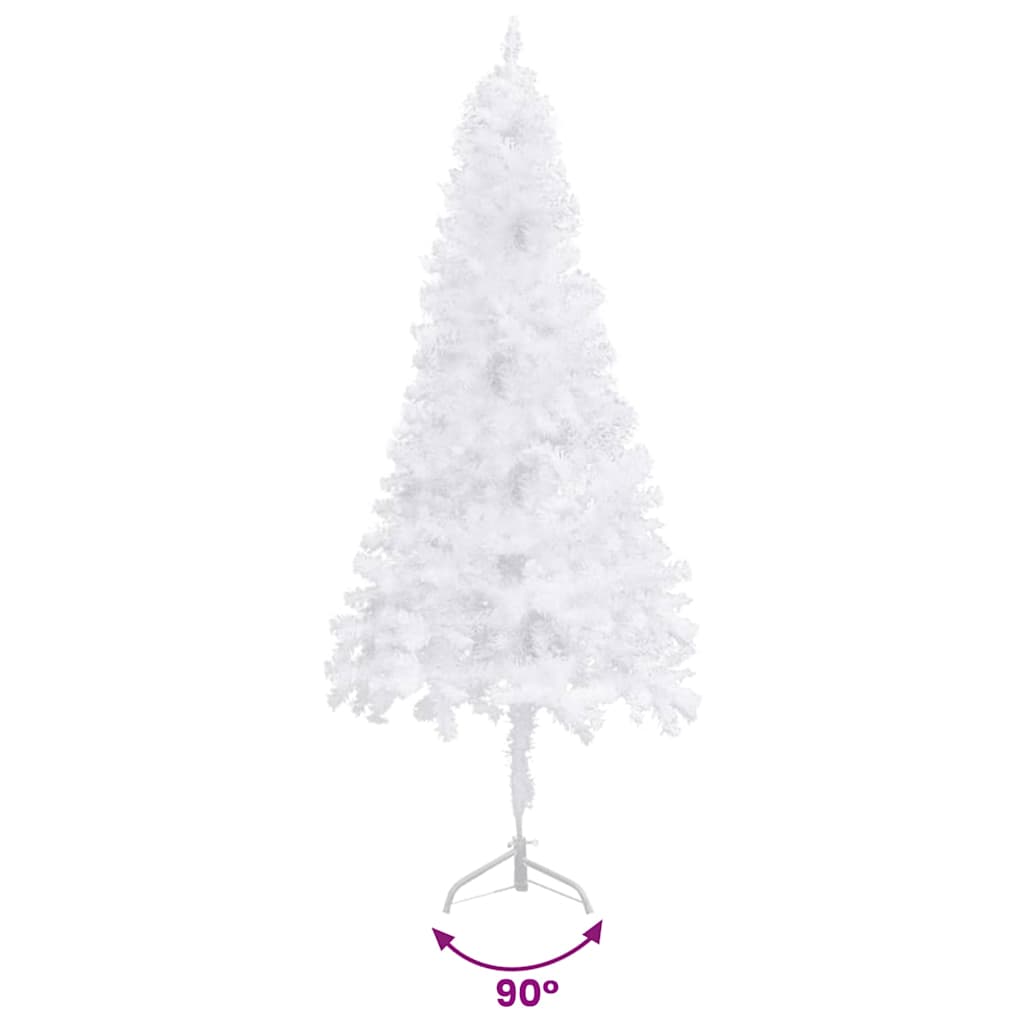 fehér PVC sarok műkarácsonyfa 240 cm