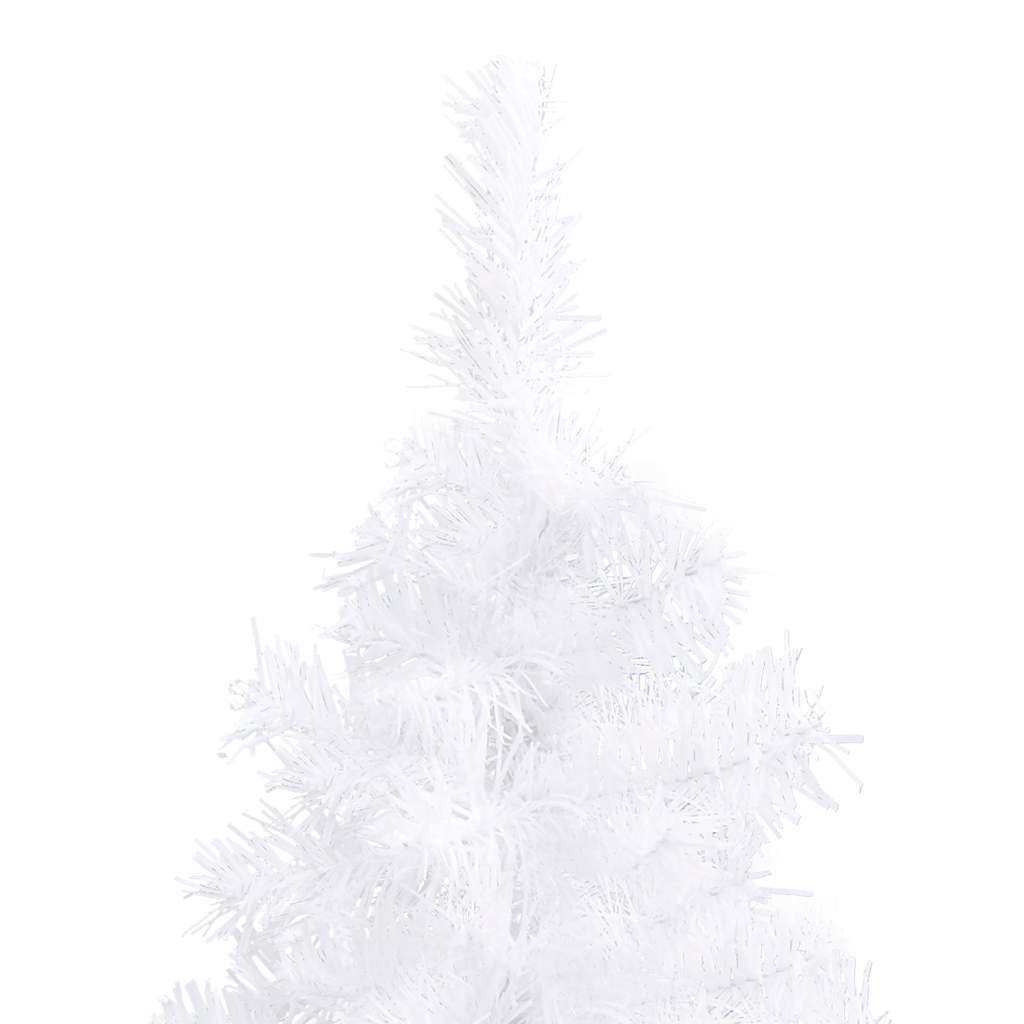 fehér PVC sarok műkarácsonyfa 240 cm