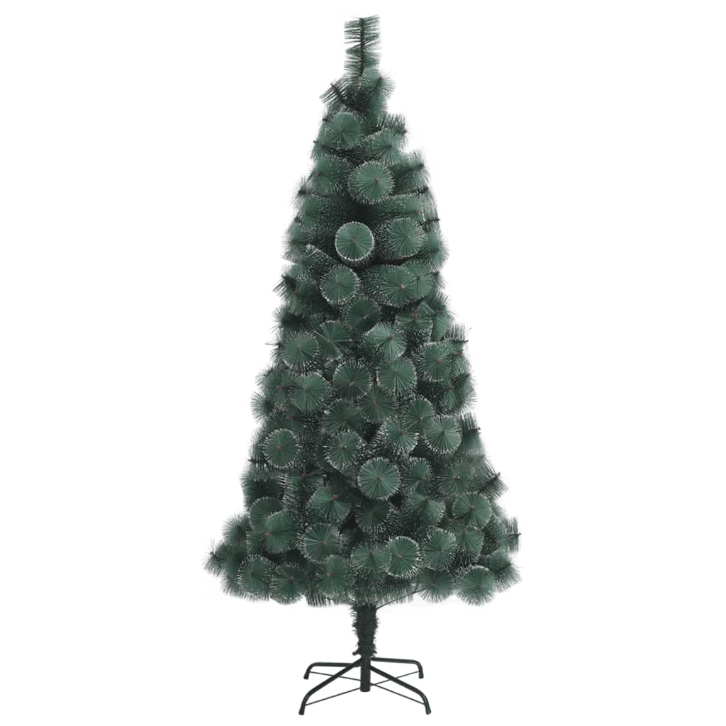 zöld PET műkarácsonyfa állvánnyal 210 cm