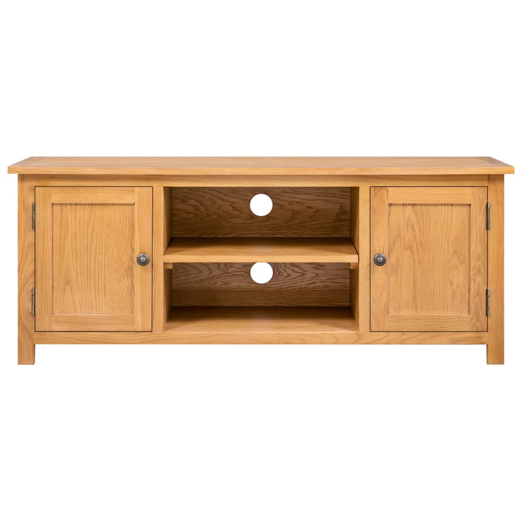 tömör tölgyfa TV szekrény 110x35x44 cm