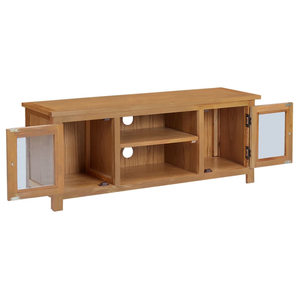 tömör tölgyfa TV szekrény 110x35x44 cm