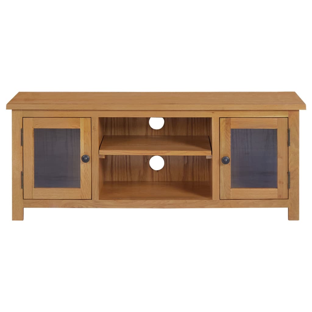 tömör tölgyfa TV szekrény 110x35x44 cm
